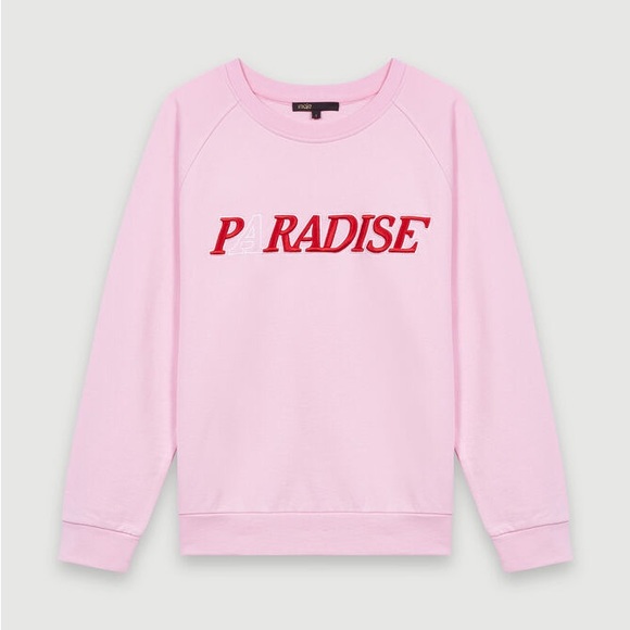 Maje Talina Embroidered Sweatshirt - Picture 1 of 3
